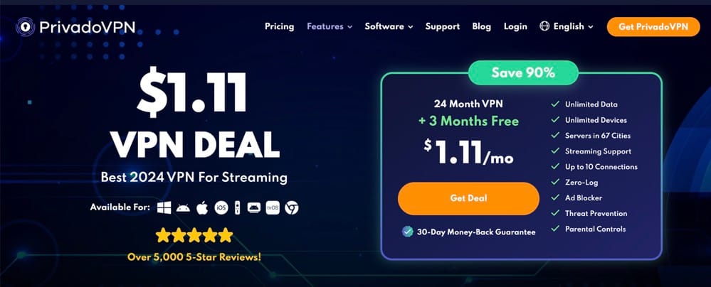 PrivadoVPN 官网